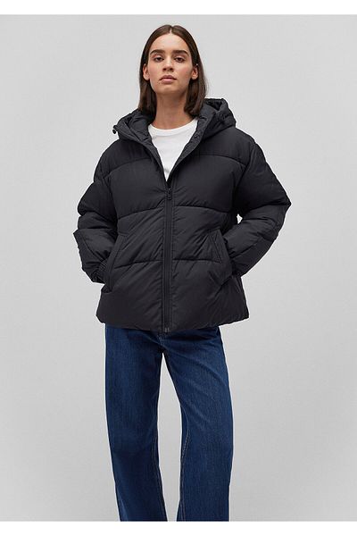 Mavi Schwarze Pufferjacke mit Kapuze 1110199 -900