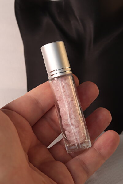 CessNova Sertifikalı Pembe Kuvars Doğal Taş Yüz Ve Cilt Esans Ve Yağ Şişesi -...