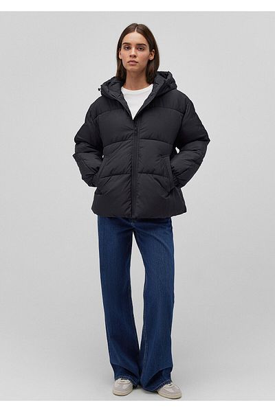 Mavi Schwarze Pufferjacke mit Kapuze 1110199 -900