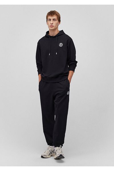 Mavi Schwarze Jogginghose mit Mvjns-Logo-Aufdruck - 0010175 -900