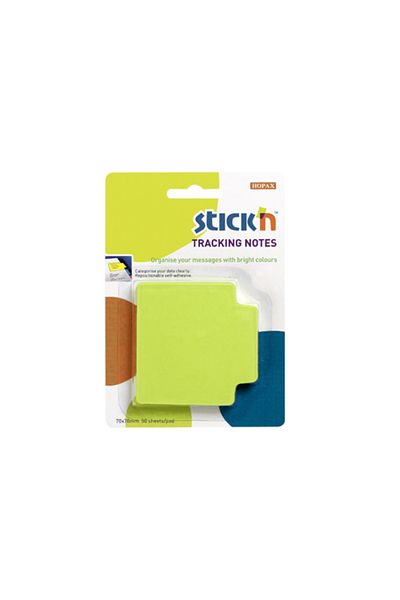 Gıpta Stickn Tracking Notes Sticky Notes Neon Green / 21480