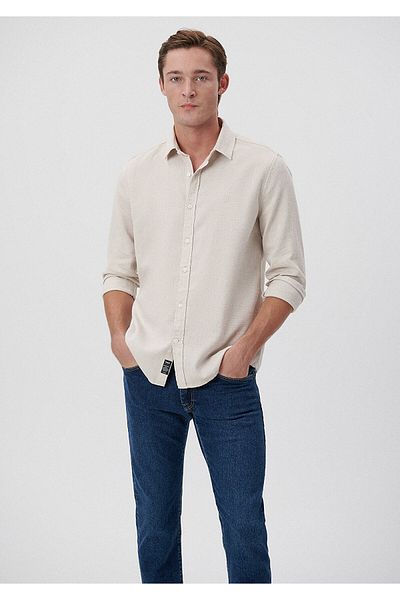 Mavi Μπεζ Πουκάμισο Slim Fit / Στενή κοπή 0210963-70338