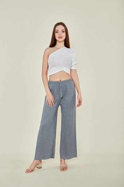 RTBUTİK Women's Comfortable Corduroy Pajama Bottoms - Set of 3, Casual Home Wear