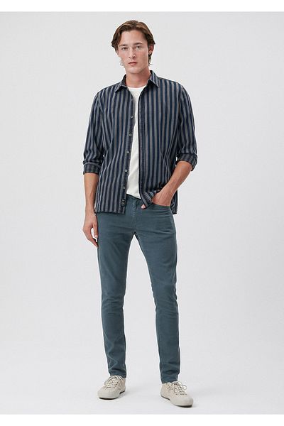 Mavi Kalhoty James Navy Blue Gabardine 0042485232