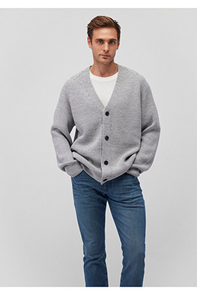 Mavi Gray Regular Fit Buttoned Cardigan - 0710218 -80196
