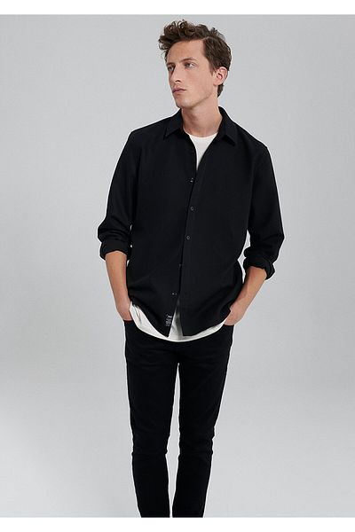 Mavi Μαύρο πουκάμισο Slim Fit / Slim Fit0210944-900