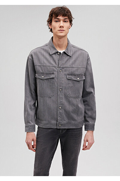 Mavi Tencel Tm Lyocell Gri Denim Gömlek Oversize / Geniş Kesim 0211048-82758