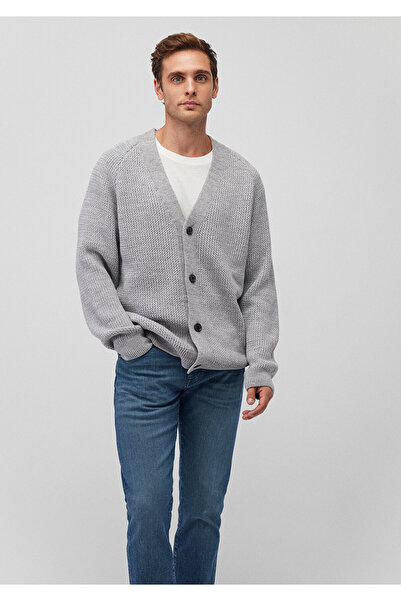 Mavi Gray Regular Fit Buttoned Cardigan - 0710218 -80196