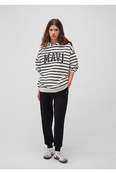 Mavi Weißes Sweatshirt mit Logo-Aufdruck - 1s10118-84603