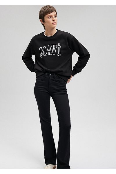 Mavi Logo Printed Black Sweatshirt1611192-900