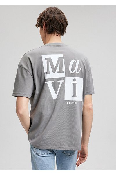 Mavi Πράσινο μπλουζάκι με λογότυπο Oversize / Wide Cut0612005-70132