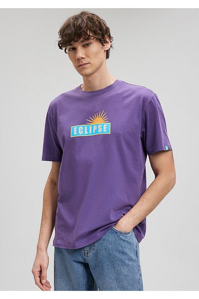 Mavi Purple Printed T-Shirt - Loose Fit0612100-70603