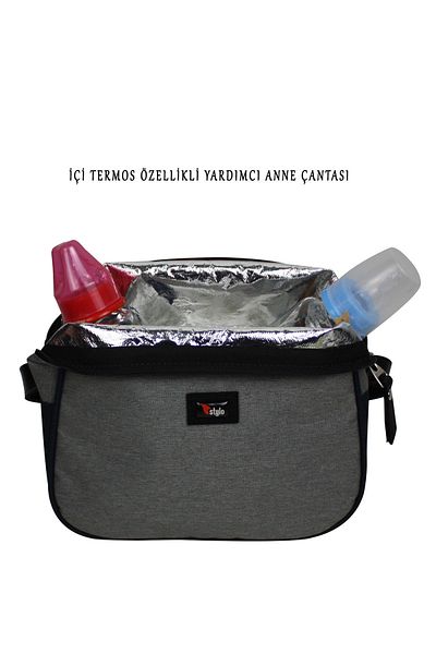 Stylo Black Working Mothers Bag - Baby Care Backpack Set
