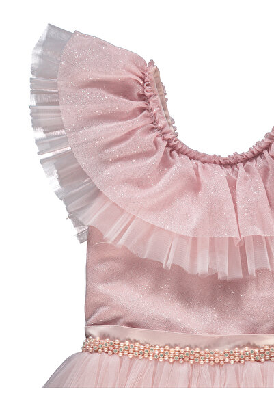 Civil Girls Kız Çocuk Abiye 6-9 Yaş Pudra