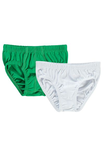 Civil Boys Boy's 2 Piece Panties Set 2-10 Years Green White