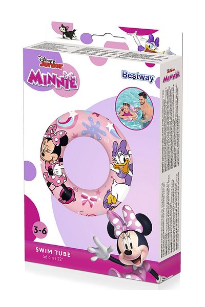 BESTWAY Minnie Mouse Bagel 56 Cm Powder Pink