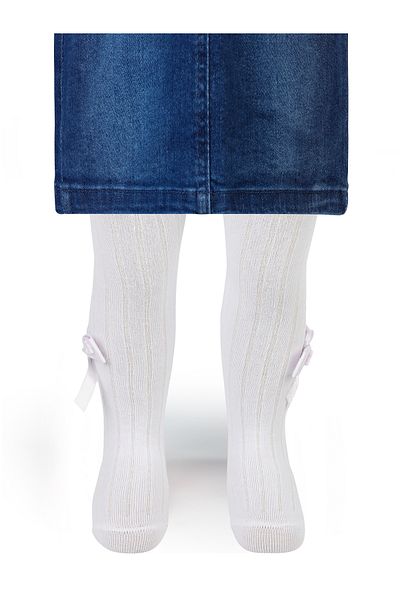 Civil Baby White Baby Girl Pantyhose - 0-12 Months with Accessories