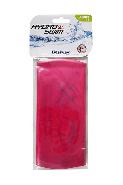 BESTWAY Fuchsia Silicone Swimming Cap