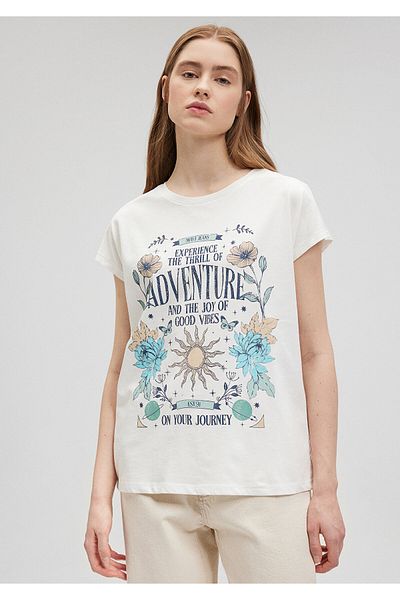 Mavi Astrology Printed White T-Shirt Regular Fit / Regular Fit1612435-80194