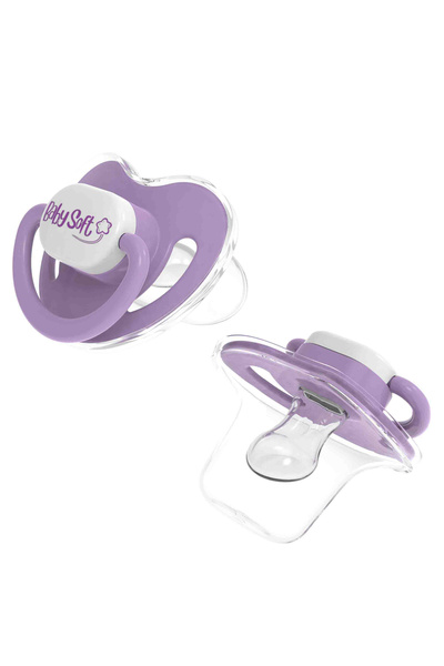 Babysoft Baby Soft Kapaklı Damaklı Emzik No:3 18+ Ay Mor