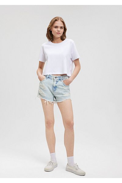Mavi Tyra Street Ice Blue Jean Shorts -1410011-87079