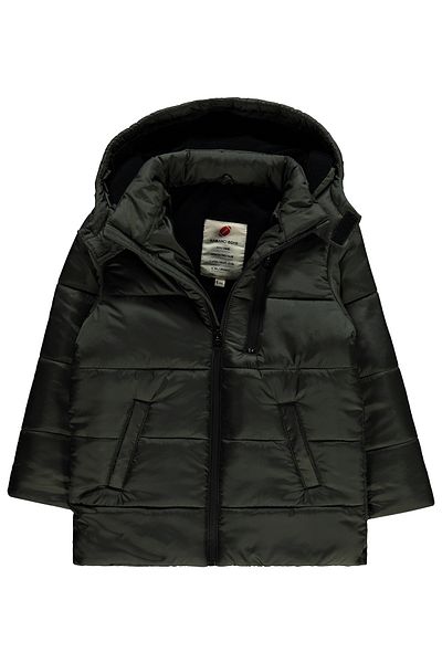 Kabancı Boy's Hooded Coat 6-9 Years Khaki