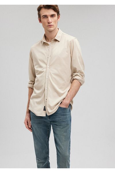 Mavi Beige Fitted Shirt - Fitted Cut 0210812 -86816