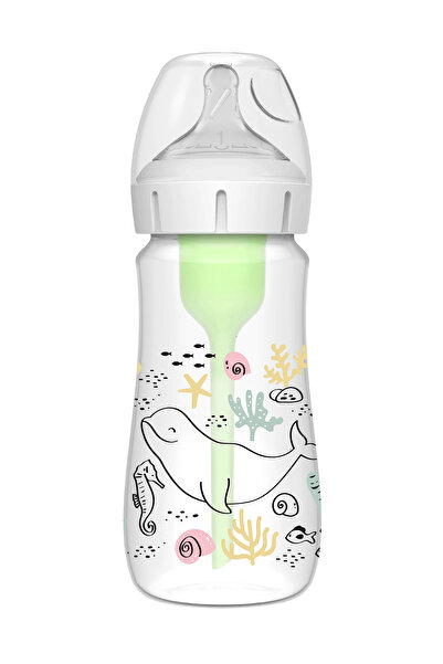 Dr.Brown's Dr. Browns Geniş Ağız Anti-kolik Okyanus Balina Desenli Pp Biberon 270 ml