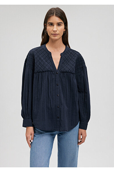 Mavi Nadměrná košile s texturou v námořnické modré - 1210739 -82318