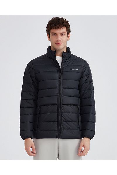 SKECHERS M Outerwear Padded Jacket Men's Black Coat S231242-001