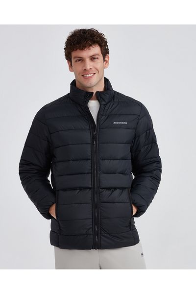 SKECHERS M Outerwear Padded Jacket Men's Black Coat S231242-001