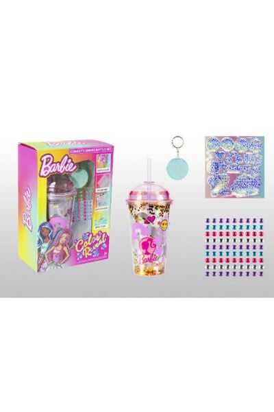Barbie Pipetli Bardak Süsleme Set