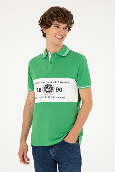 U.S. Polo Assn. Ανδρικό πράσινο ανδρικό μπλουζάκι 50281562 -VR054