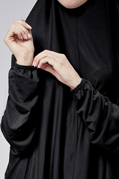 Sonbaharmoda Φόρεμα προσευχής - δύο τεμάχια, οργανικό βαμβάκι, ελαστικό μανίκι, αντιολισθητική φούστα, χτενισμένο βαμβακερό μουσουλμανικό