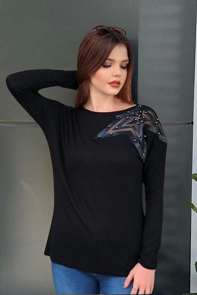 MODANİCE Μπλούζα με απλικέ Shoulder Star