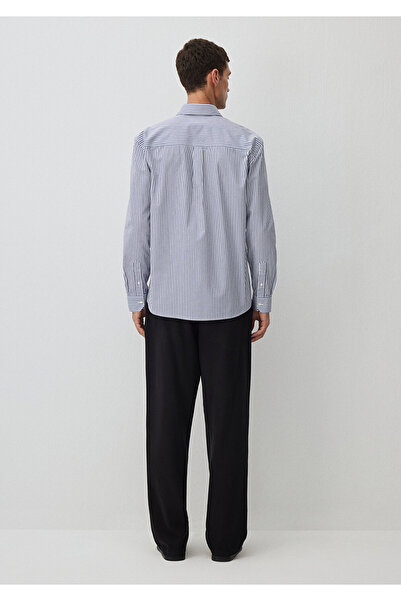 Mavi Çizgili Gömlek Regular Fit / Normal Kesim 0211276-70894