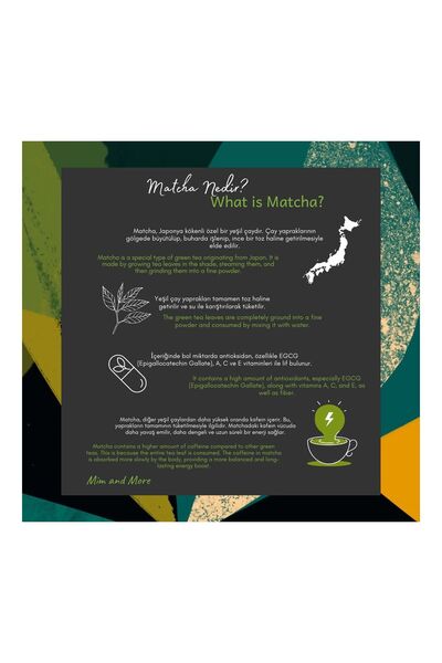 Mim and More Saf Matcha - Pure Matcha, 50 gr