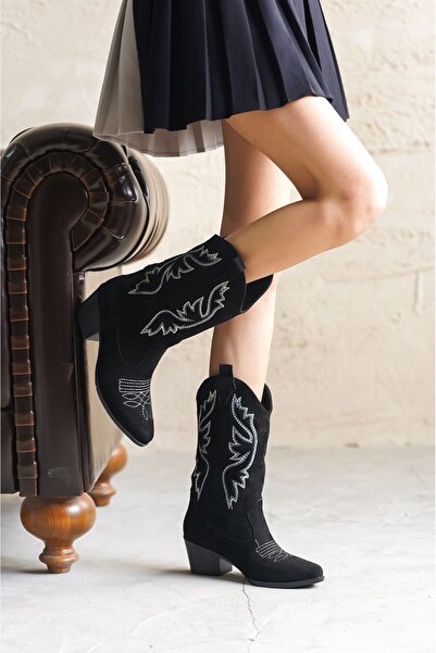 MODAADAM Жіночі ковбойські чоботи Vance - Чорні