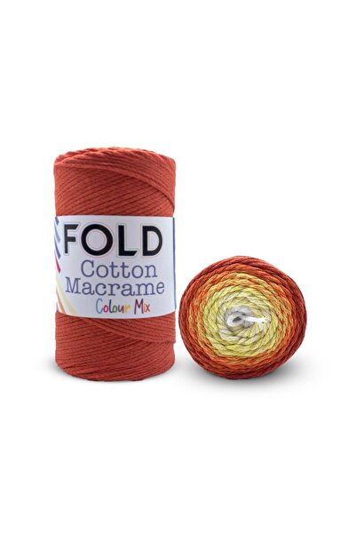 FOLD Pamuk Makrome Batik Örgü İpi - 2014 - Colour Mix