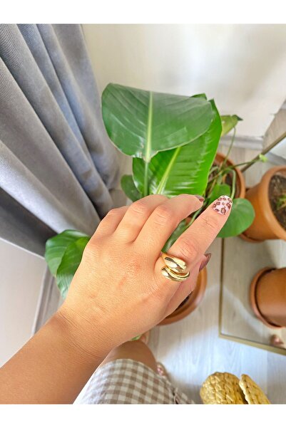 Nil Aksesuarları Bombeli Çelik Yüzük