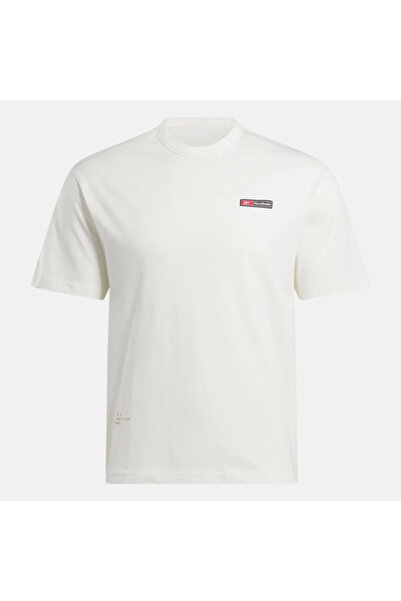 Reebok Ri Logo Mash up Tee Ecru Men's Short Sleeve T-Shirt