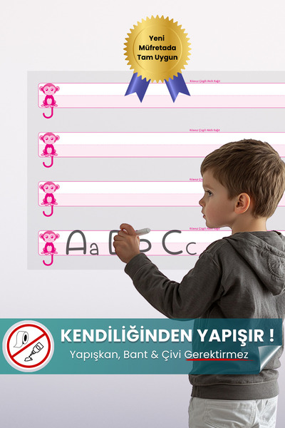 Pi Papers Kılavuz Çizgili - Elektrostatik Özellikle Tutunan, Yazılıp Silinebi...