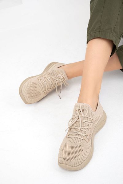 SOHO Beige Damen Sneakers 18833