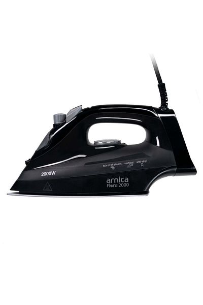 Arnica Flora 2000 Black Silver Shock Steam Iron - Ut61044