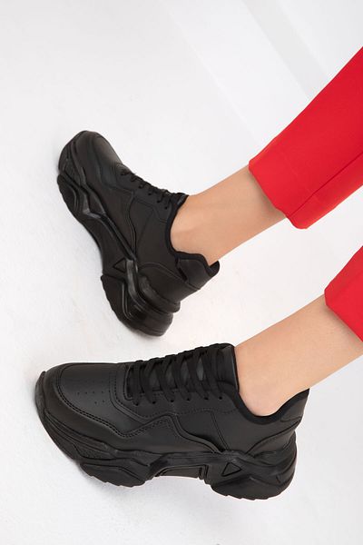 SOHO 19681 Model Black-Black Women's Sneakers