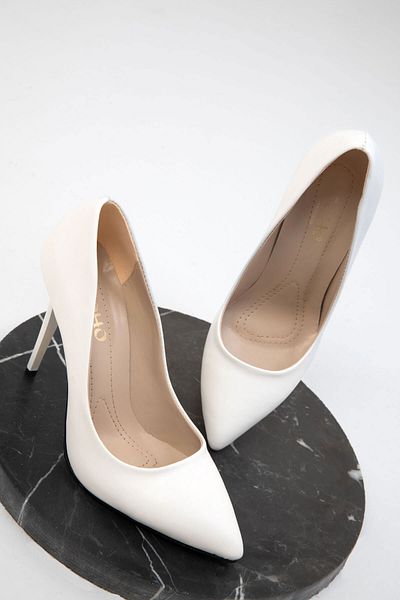 SOHO 19720 Model Białe Damskie Klasyczne Buty Na Obcasie