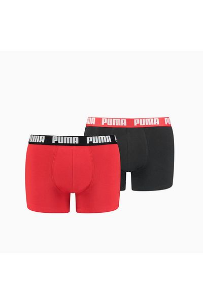 Puma Basic Boxer Set of 2 - Red / Black