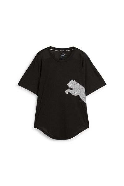 Puma TRAIN ALL DAY BIG CAT TEE PUMA Black-Whi