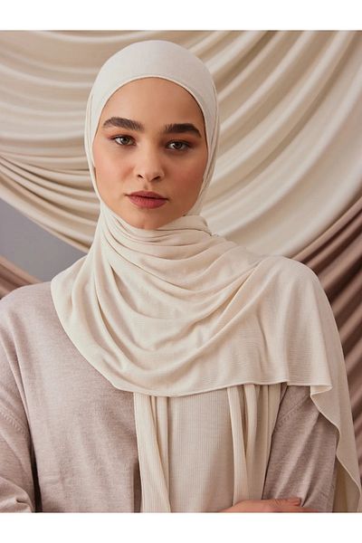 Femple Modest Hijab Bamboo Jerzi cu design mic - pentru femei musulmane