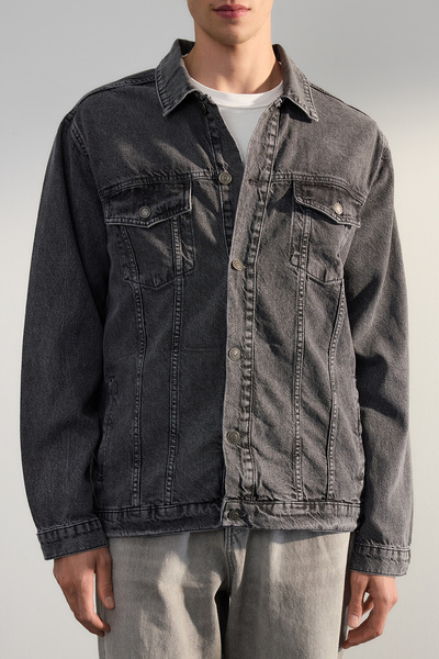 Trendyol Collection Gray Regular Fit TMNSS23CE00023 Jacket